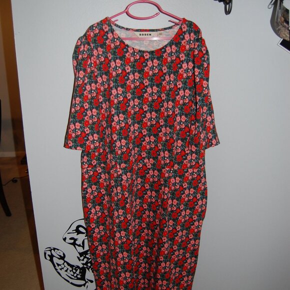 Boden Dresses & Skirts - BODEN PINK FLORAL DRESS SIZE 14